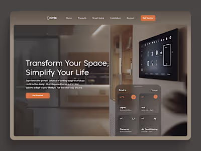Home Automation Website