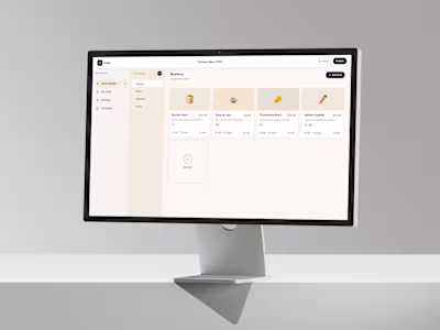 Menu Builder Dashboard
