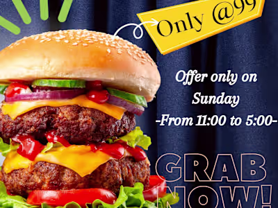 Burger poster design 