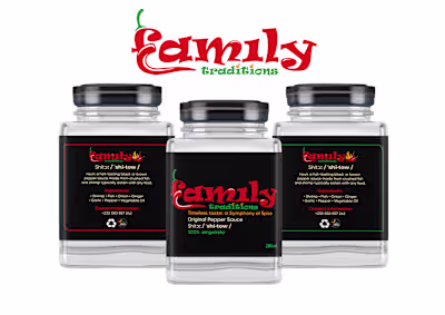 Label design for Family Traditions