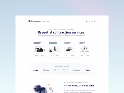 The Contractors Hub Website for Independent Contractors