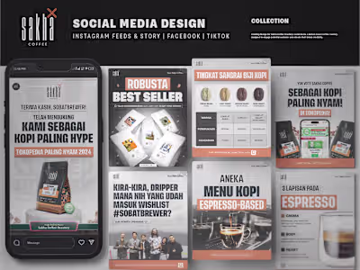 Social Content Design | Sakha Coffee Roastery 