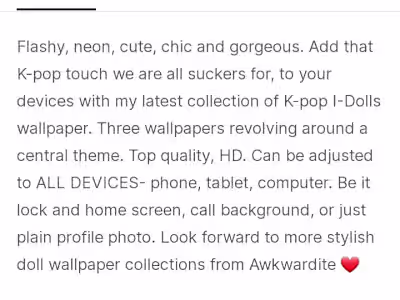 Copy/product descriptions for Digital products