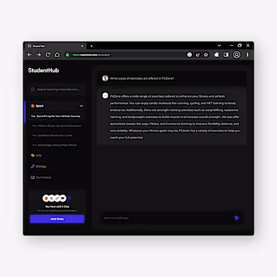 StudentHub - AI Learning Chat