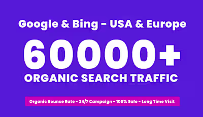i will increase seo quality organic website traffic with keyword