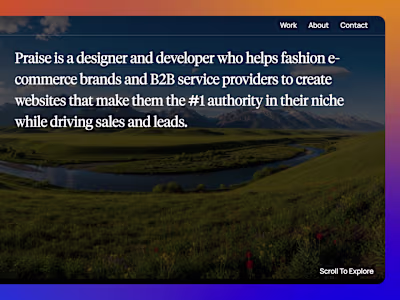 MY PERSONAL PORFOLIO WEBSITE