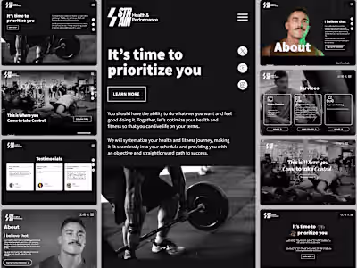Fitness & Wellness Website UI/UX Design and CMS Development