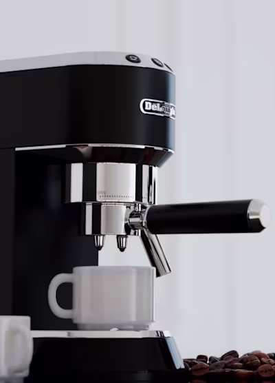 Delonghi Coffee Machine 3D Model and Stilll Renders