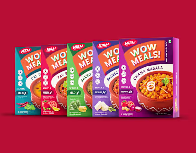 Miraj Wow Meals - Packaging Design | Ready to eat