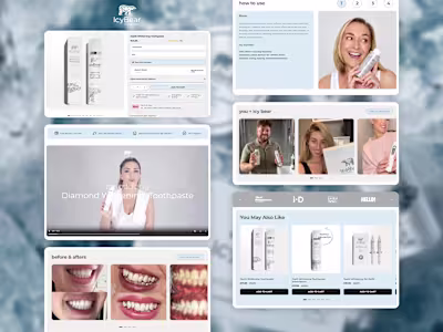 Icy Bear Dental - Custom Shopify Sections Built With Instant