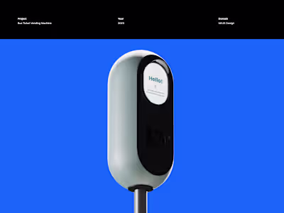 Bus Ticket Vending Machine - Mini UX Design :: Behance