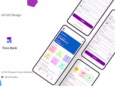 Tisco bank UI/UX design 