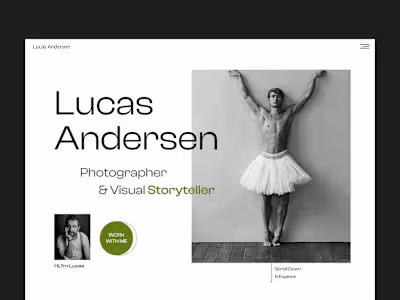 Lucas Andersen Framer Website