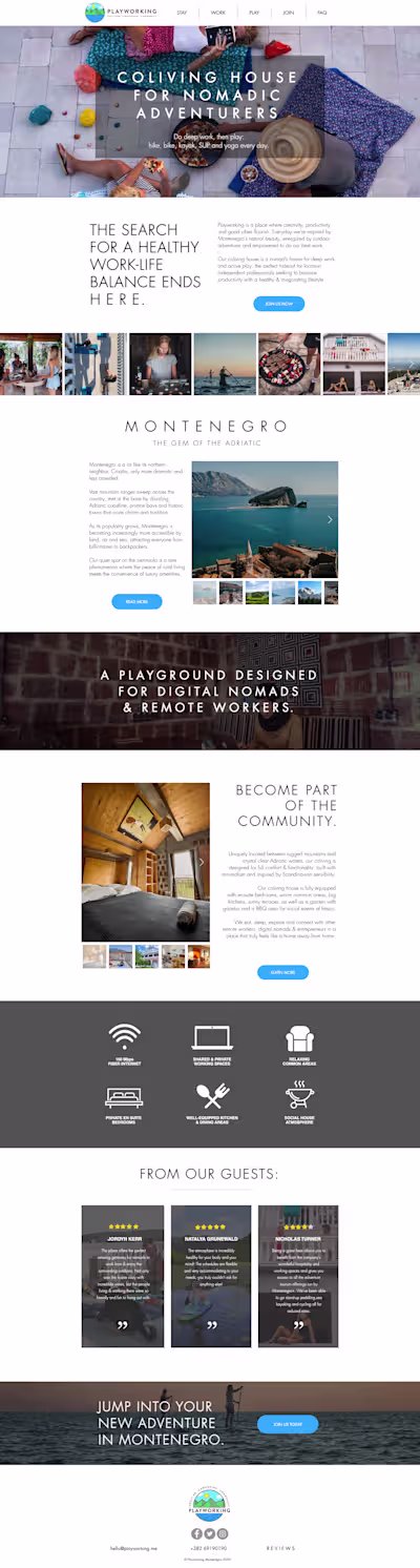 Coliving Space - Website & Community Management