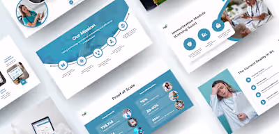 Healthcare Startup Pitch Deck for Lab Online Booking