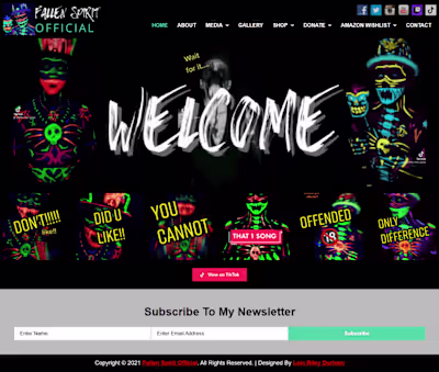 Web Design Project: Fallen Spirit Official