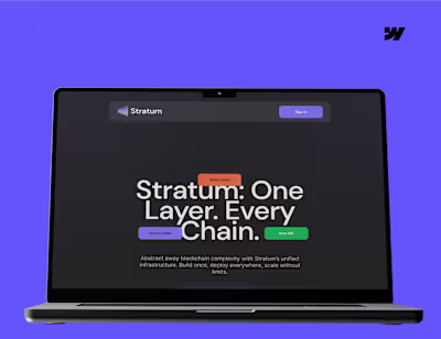 Stratum Webflow Site Design and Development