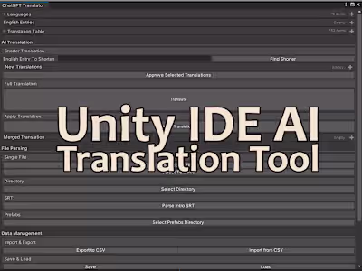 AI Translation Tool for Unity IDE