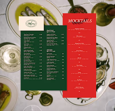 Caviar & Cocktails — Print Design This is how a premium bran...