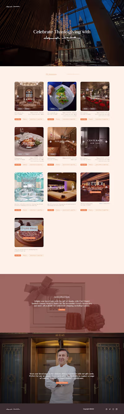 UI Design for Restaurant