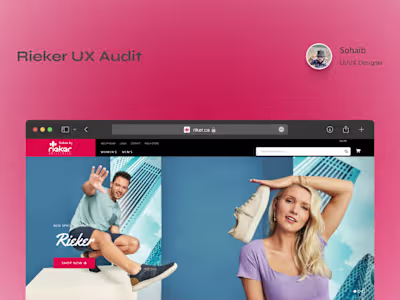 Rieker Footwear UX Audit