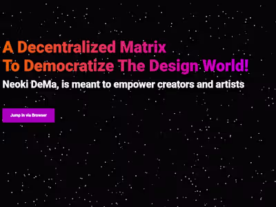 A Web3 platform built with Next.js and Node.js