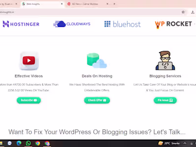 any type of web sites