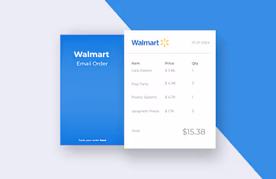 Day 017 — Email Receipt | 100 days UI challenge
