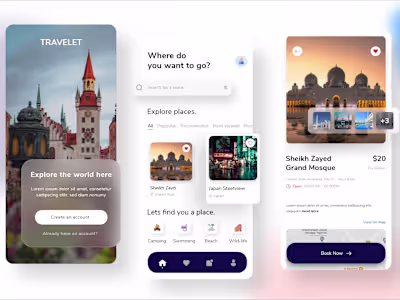Tour Guide Mobile App UIUX Design