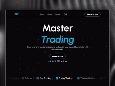 BullTradeFinder | Crypto & Stocks Community Landing Page