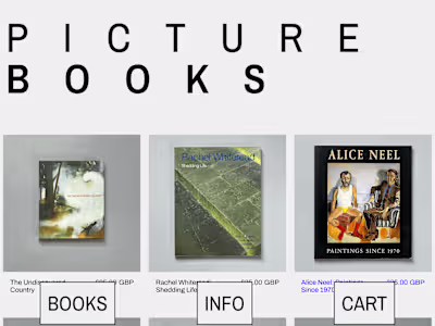 Picture Books Bookshop - Headless Shopify e-commerce platform 
