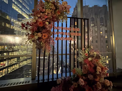 Corporate celebration and live podcast recording 