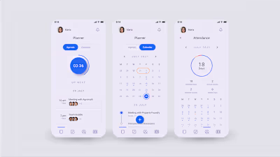 HR Work App UI Design