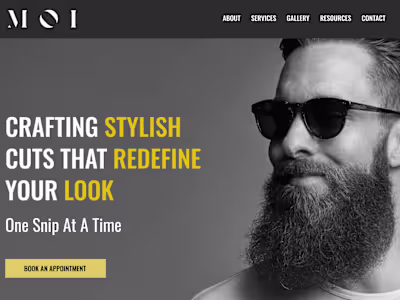 Barbershop Landing Page