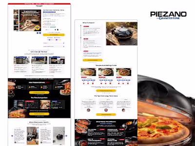 Piezano Replo Landing Page