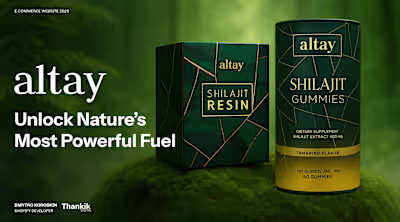 Shopify Store For Supplement Brand