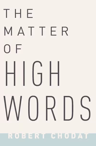 The Matter of High Words 