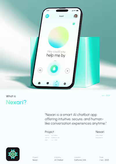 Nexari Brand Identity & Product Website