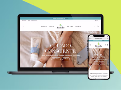 eCommerce redesign for clean skincare brand