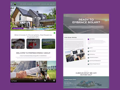 Custom WordPress Website for Solar Energy Company