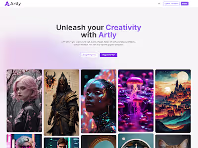 Artly: AI Image Generator & multi-vendor marketplace