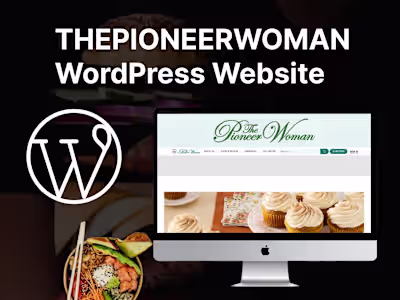 The Pioneer Woman | Wordpress Website