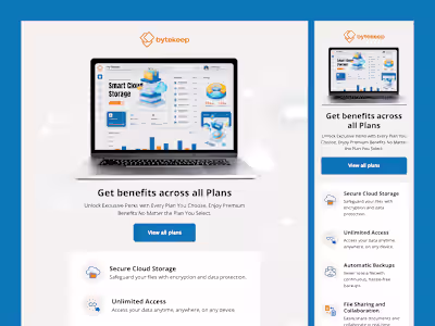 Bytekeep Subscription Plan Email Design