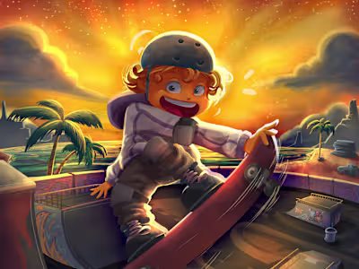 Hire a Talented Illustrator for Children's Skateboarding Book
