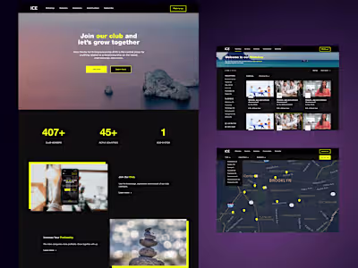 ICE | Figma design | Business community