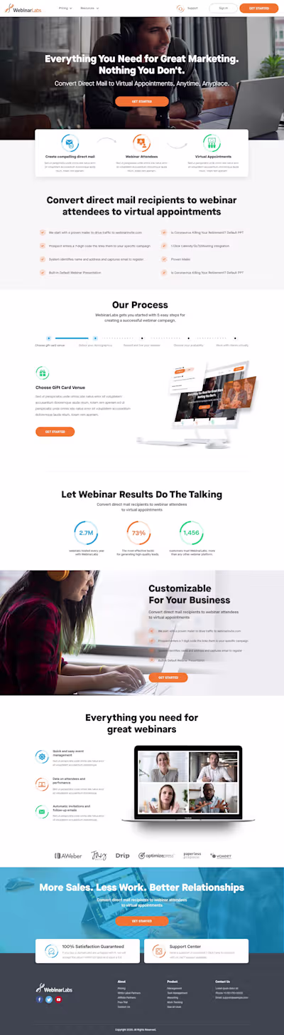 Coronavirus proof marketing company design