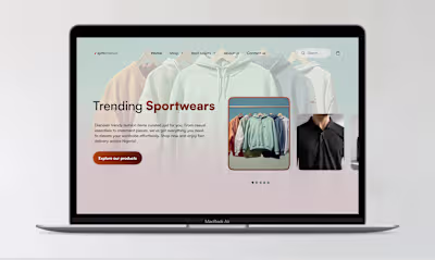 E-commerce Homepage Redesign 