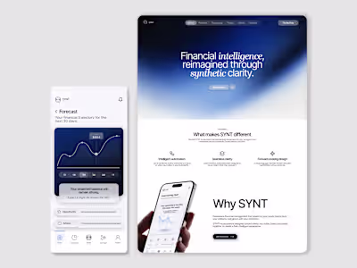 SYNT: Intelligent Clarity in Fintech UX Design