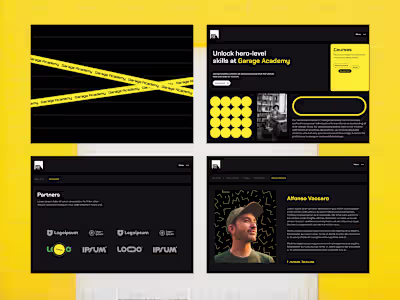 Website Design for Garage Academy