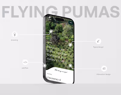 High-end Coffee Service Brochure Website